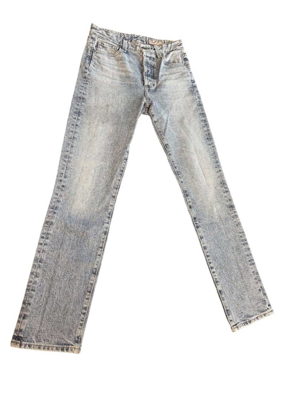 AG Alexxis Slim High-Rise Vintage Fit Button-Fly Jeans Size 25R Blue Denim